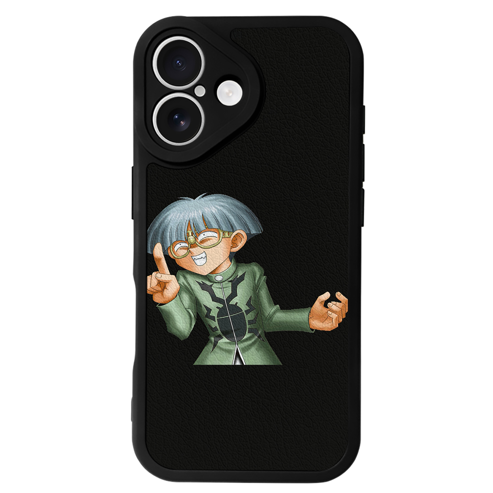 （画像用） 遊☆戯☆王 Yu-Gi-Oh! 【iPhone 16シリーズ対応】シリコンスマホケース（レザー調） 材質：シリコン